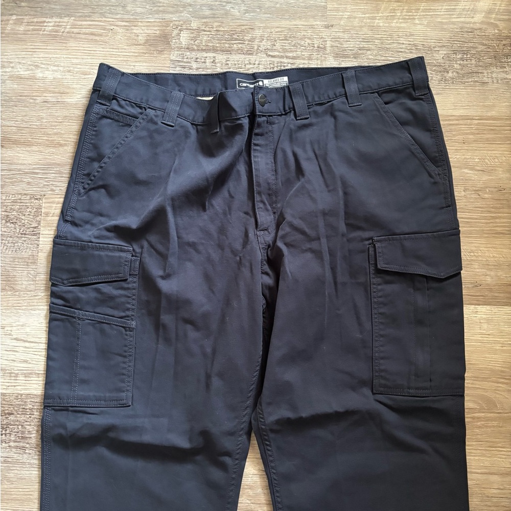 NWT Carhartt Rugged Flex Relaxed Fit Canvas Cargo Work Pant - Picture 4 of 8